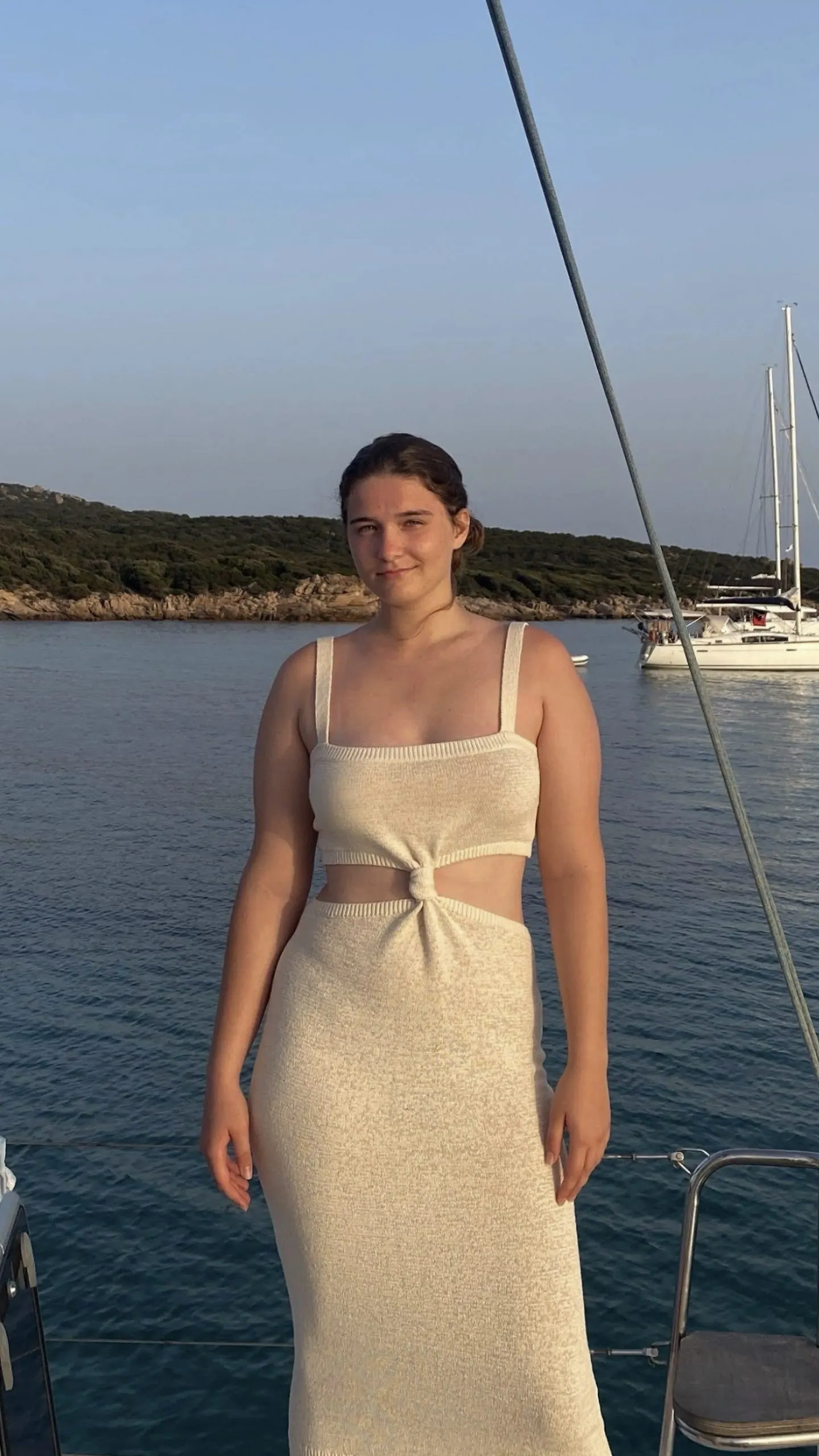 Evening at anchor off the Sardinian coast